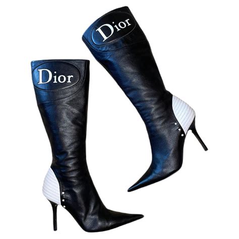 dior boots white|dior over the knee boots.